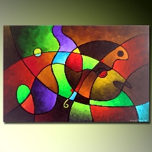 Nhóm tranh sơn dầu trừu tượng TSDTT1